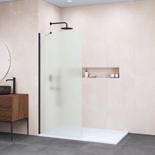 Душевая перегородка RGW WA-102B 351010210-24 100 см профиль чёрный стекло матовое-сатинат