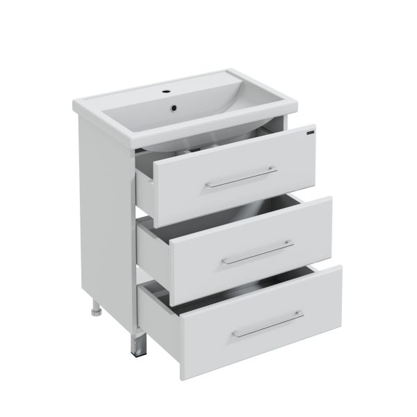 Напольная тумба под раковину Санта Омега 207039 70 см белый