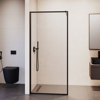 Душевая перегородка RGW WA-012B 35101210-84 100 см профиль чёрный стекло прозрачное