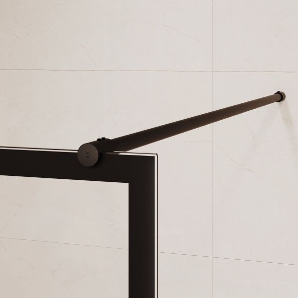 Душевая перегородка RGW WA-012B 35101210-84 100 см профиль чёрный стекло прозрачное