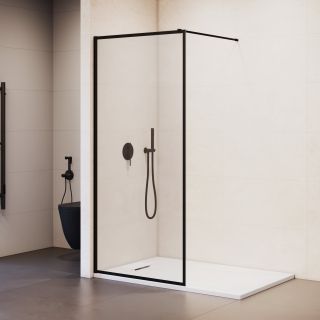 Душевая перегородка RGW WA-012B 35101210-84 100 см профиль чёрный стекло прозрачное