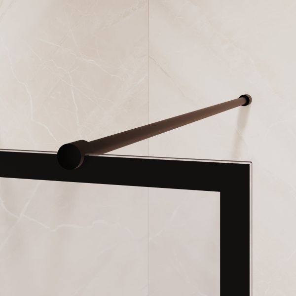 Душевая перегородка RGW WA-017B 35101712-84 120 см профиль чёрный стекло прозрачное