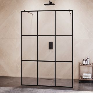 Душевая перегородка RGW WA-018B 35101810-84 100 см профиль чёрный стекло прозрачное
