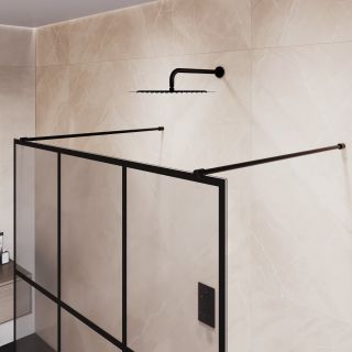 Душевая перегородка RGW WA-018B 35101810-84 100 см профиль чёрный стекло прозрачное