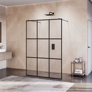 Душевая перегородка RGW WA-018B 35101810-84 100 см профиль чёрный стекло прозрачное