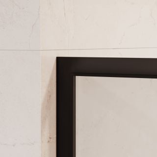 Душевая перегородка RGW WA-11B 32101110-84 100 см профиль чёрный стекло прозрачное