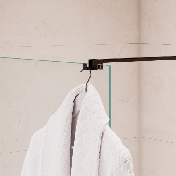 Душевая перегородка RGW WA-210B 351021008-14 80 см профиль чёрный стекло прозрачное