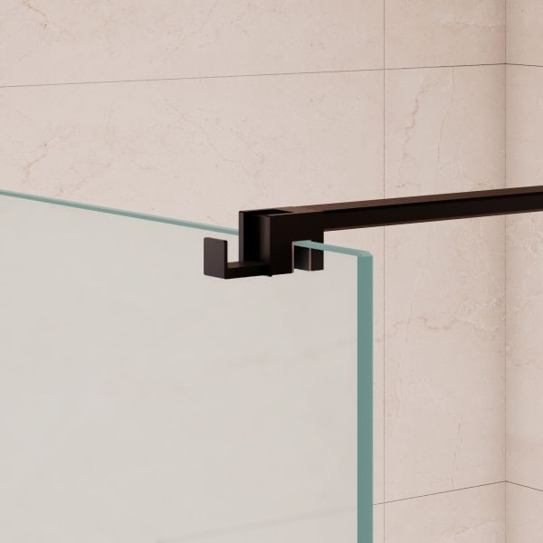 Душевая перегородка RGW WA-210B 351021008-24 80 см профиль чёрный стекло матовое-сатинат