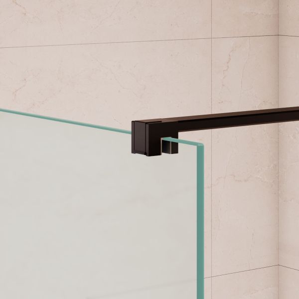 Душевая перегородка RGW WA-210B 351021008-24 80 см профиль чёрный стекло матовое-сатинат