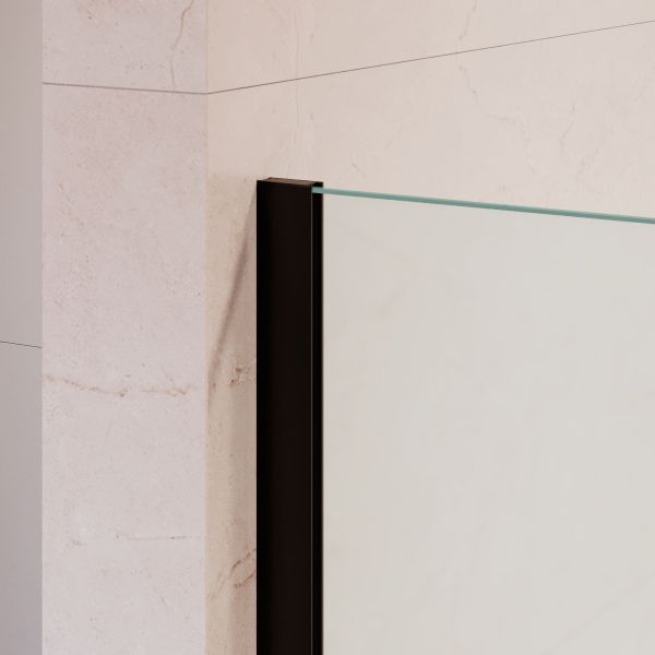 Душевая перегородка RGW WA-210B 351021008-24 80 см профиль чёрный стекло матовое-сатинат