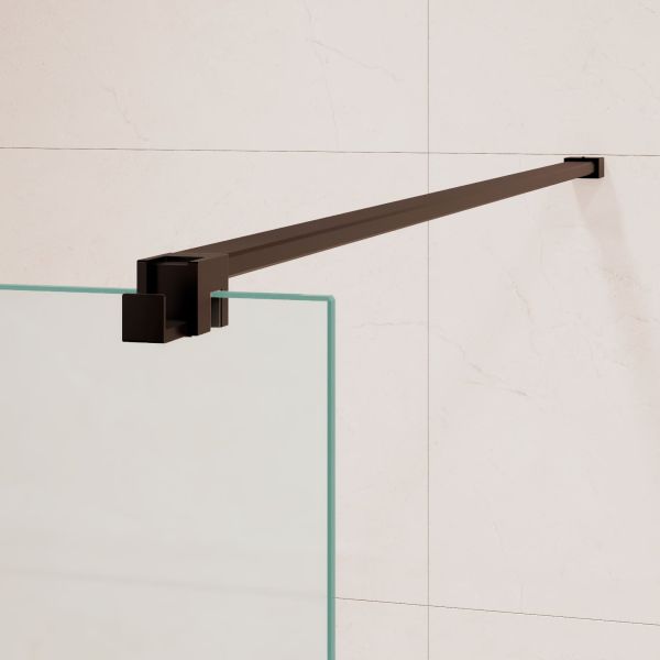 Душевая перегородка RGW WA-210B 351021008-24 80 см профиль чёрный стекло матовое-сатинат