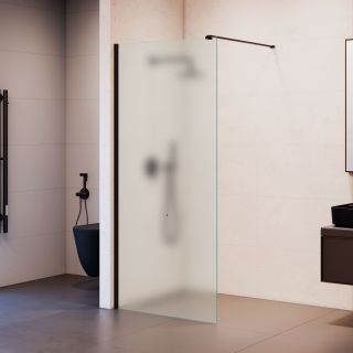 Душевая перегородка RGW WA-210B 351021008-24 80 см профиль чёрный стекло матовое-сатинат