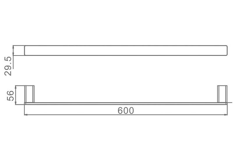 Полотенцедержатель Raglo R301.01.06 чёрный