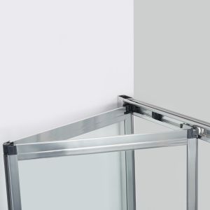 Душевой уголок Wasserkraft Weser 100x90см серебристый 78F22