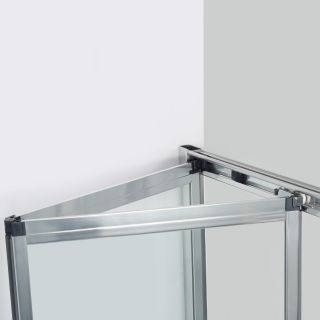 Душевой уголок Wasserkraft Weser 100x90см серебристый 78F22
