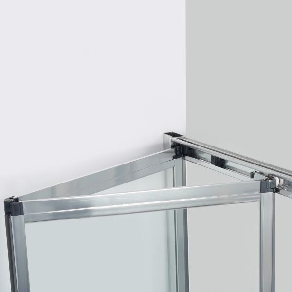 Душевой уголок Wasserkraft Weser 100x90см серебристый 78F22