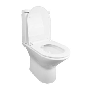 Унитаз-компакт Azario Fretta AZ-1223 безободковый белый