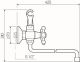 Смеситель для ванны с душем РМС SL71-143 хром