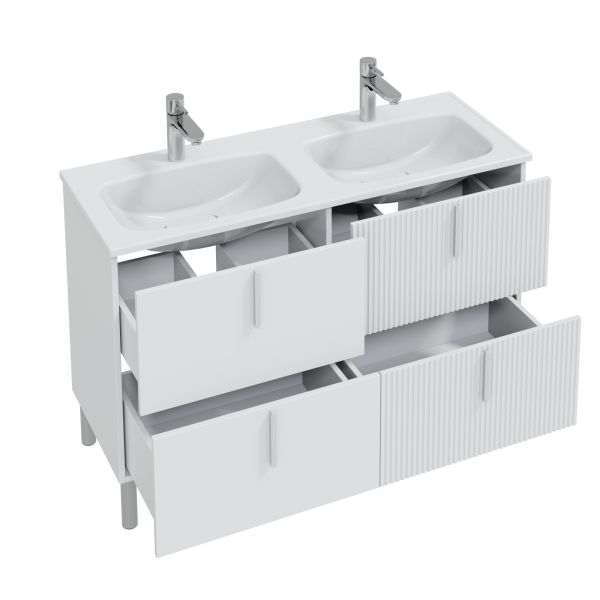 Напольная тумба под раковину Санта Вега 700451 120 см белый