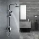 Душевая стойка Shevanik S9836H чёрный/хром