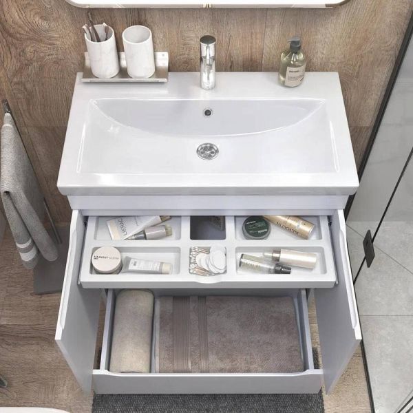 Тумба под раковину напольная Vigo Grani 286 80 см белый