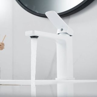 Смеситель для раковины Shevanik S9901C белый Смеситель для раковины Shevanik S9901C белый