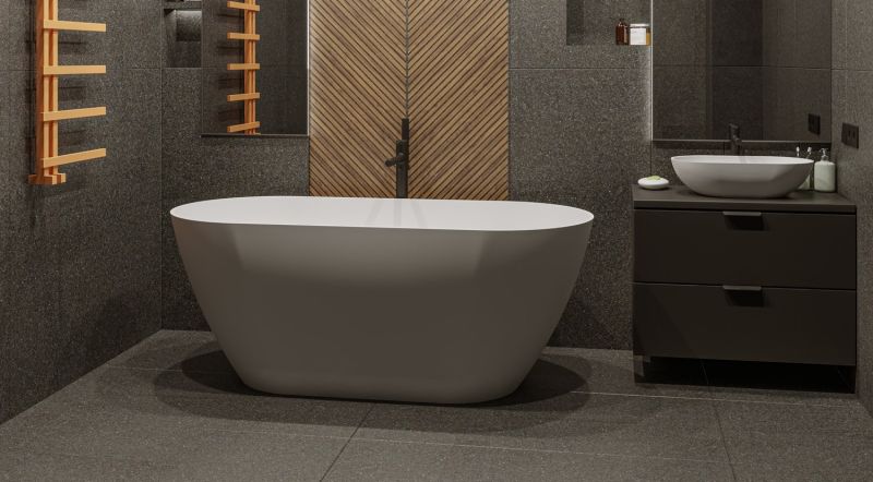 Ванна из искусственного камня Whitecross Coral A 0213.165075.200 165x75см белый матовый