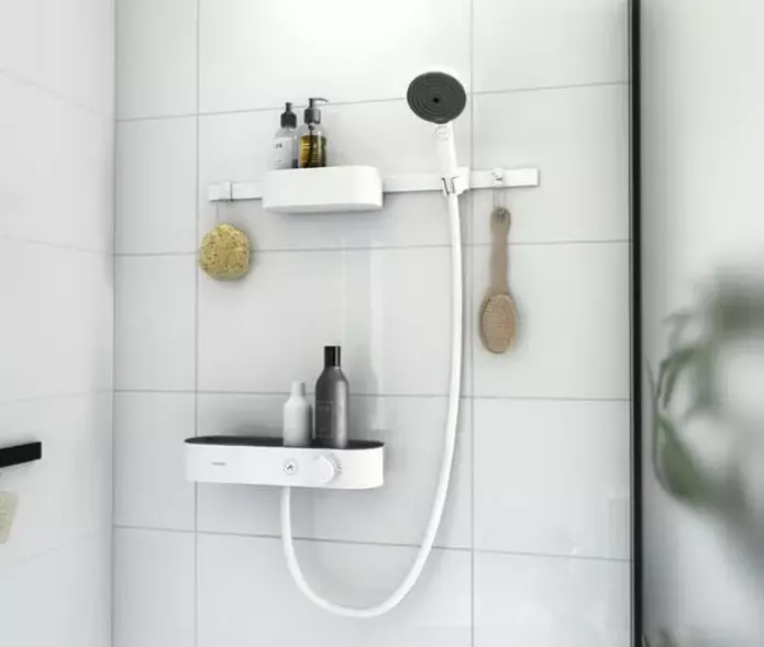 Душевой гарнитур Hansgrohe WallStoris 24250700 белый Душевой гарнитур Hansgrohe WallStoris 24250700 белый