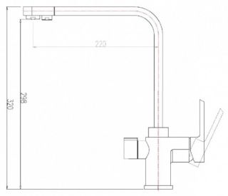 Смеситель для кухни ZORG Sanitary ZR 334 YF-NICKEL Смеситель для кухни ZORG Sanitary ZR 334 YF-NICKEL