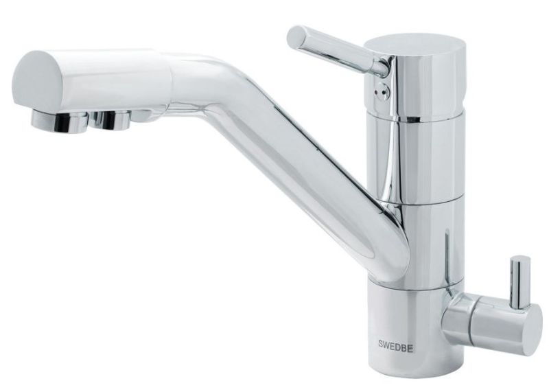 Смеситель для кухни Swedbe Selene Plus 8442 с каналом для подключения фильтра хром