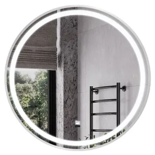 Зеркало Comforty Лея 60 00-00019349 серебрянный матовый