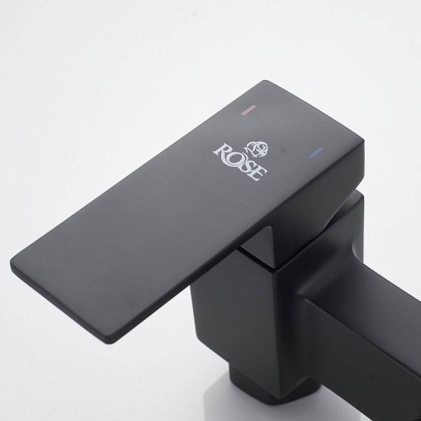 Гигиенический душ со смесителем Rose R2805H-1 чёрный матовый