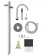 Напольный смеситель для ванны Wonzon & Woghand Stick WW-88649017-CR хром
