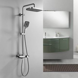 Душевая стойка Rose R1896T с термостатом пепельный Душевая стойка Rose R1896T с термостатом пепельный