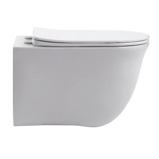 Унитаз подвесной Azario Lista AZ-1177T безободковый тонрадо белый