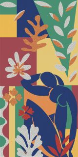 Плитка Kerama Marazzi KMD3STA136BR Декор Матисс 2 матовый обрезной 60x119,5x0,9