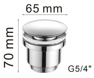 Донный клапан Haiba HB64-3 пепельный Донный клапан Haiba HB64-3 пепельный