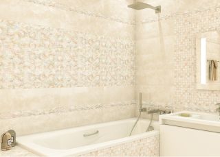 Керамическая плитка настенная AltaCera Тач бежевый / Touch Beige WT11TCH11 200x600х9 глянцевая