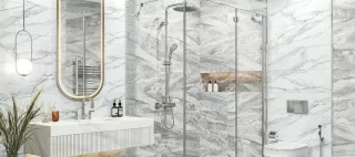 Керамическая плитка Delacora настенная Аликанте Статуарио / Alicante Statuario WT15ALC00R 246х740