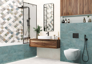 Керамическая плитка Delacora настенная Брайстон кремовый / Bryston Crema WT15BRY01R 246х740