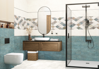 Керамическая плитка Delacora настенная Брайстон кремовый / Bryston Crema WT15BRY01R 246х740