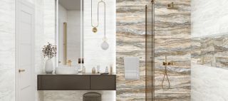 Керамическая плитка Delacora настенная Колорстоун светлый / Colorstone Light WT15CRN01R 246х740