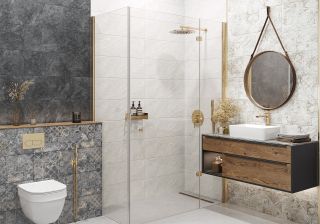 Керамическая плитка Delacora настенная Крео светлый / Kreo Light WT15KRE01R 246х740