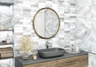 Плитка New Trend настенная Амадео Брик темный / Amadeo Dark Brick WT36AMD55 300х600х9