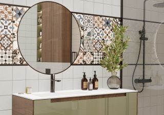 Плитка New Trend настенная Дизайн Арт бежевый / Design Art Beige WT36DST11 300х600х9