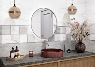 Плитка New Trend настенная Титан темный / Titan Dark WT36TIT25 300х600х9