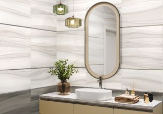 Плитка New Trend настенная Трейз светлый / Treise Light WT36TRS05 300х600х9