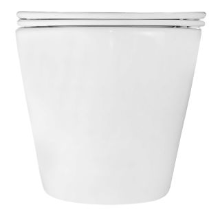 Унитаз подвесной Azario Lander AZ-2802E безободковый торнадо белый