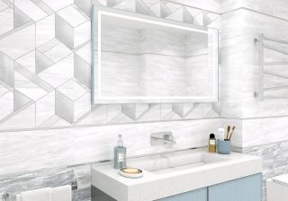 Керамическая плитка настенная AltaCera Интерни темно-серый / Interni Dark Grey WT9INR25 250x500х9 глянцевая