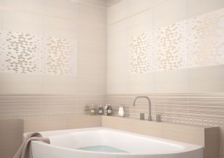 Керамическая плитка настенная AltaCera Лайнс кремовый / Lines Crema WT9LNS01 249x500х7.5 Глянцевая